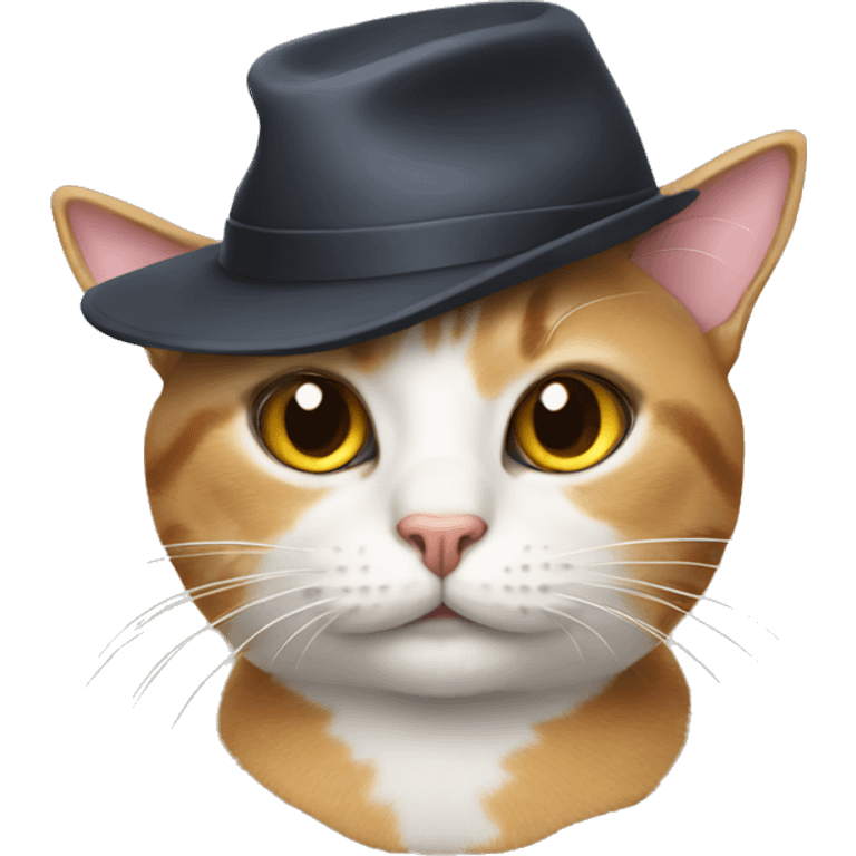 Cat wearing hat emoji