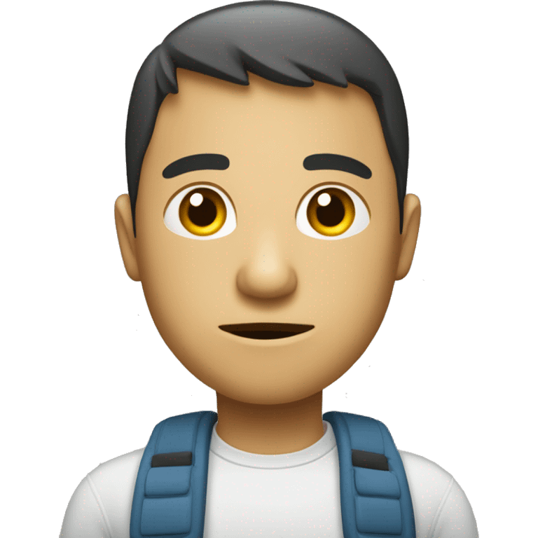 Tête de personne qui vient de retourner une situation  emoji