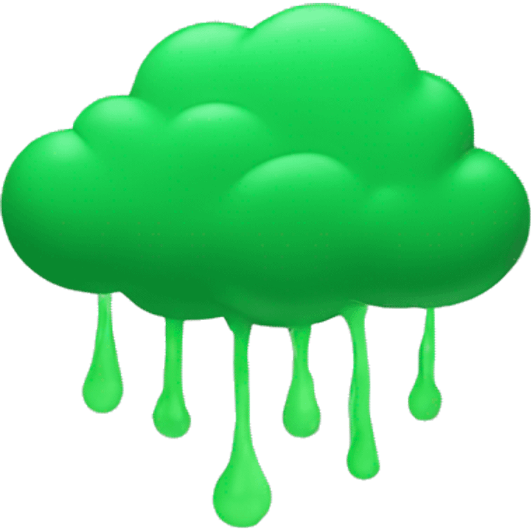 Green cloud emoji