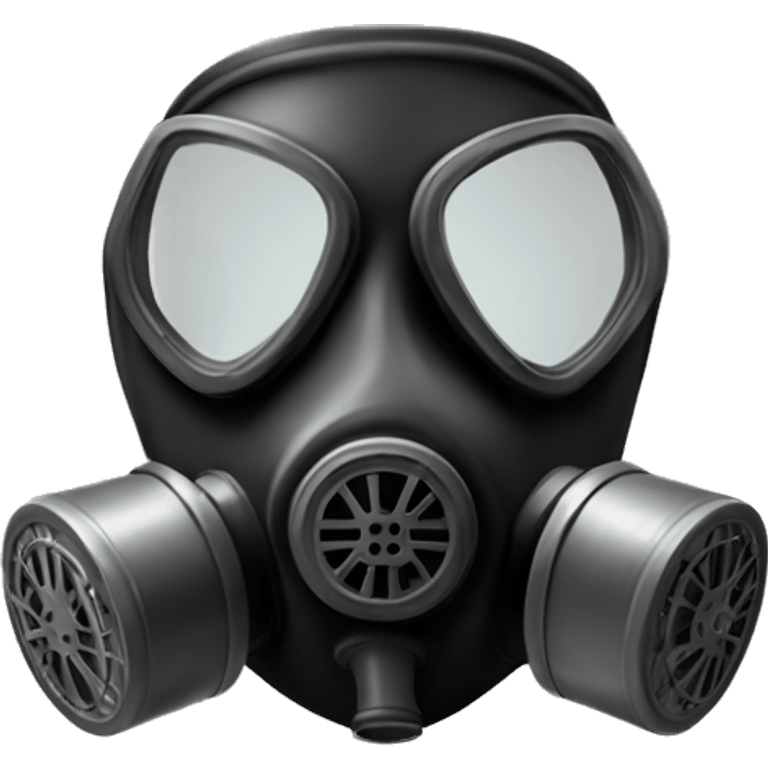 Gas mask Black Thumbs up emoji