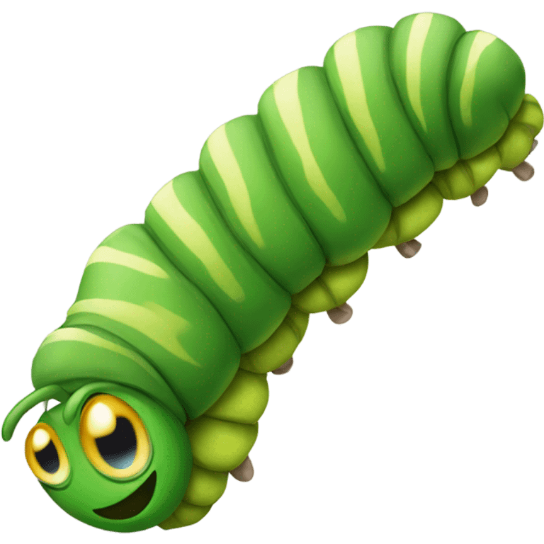 Caterpillar wearing shoes emoji