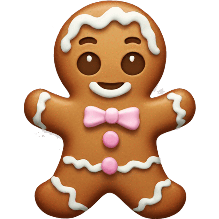 Pastel gingerbread man  emoji