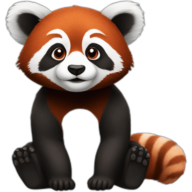 gray-red-panda emoji