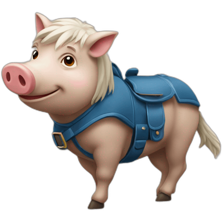 Chevaucheur de cochon emoji