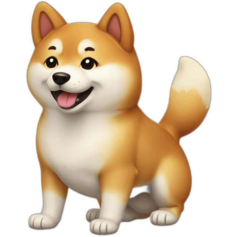 happy shiba inu emoji