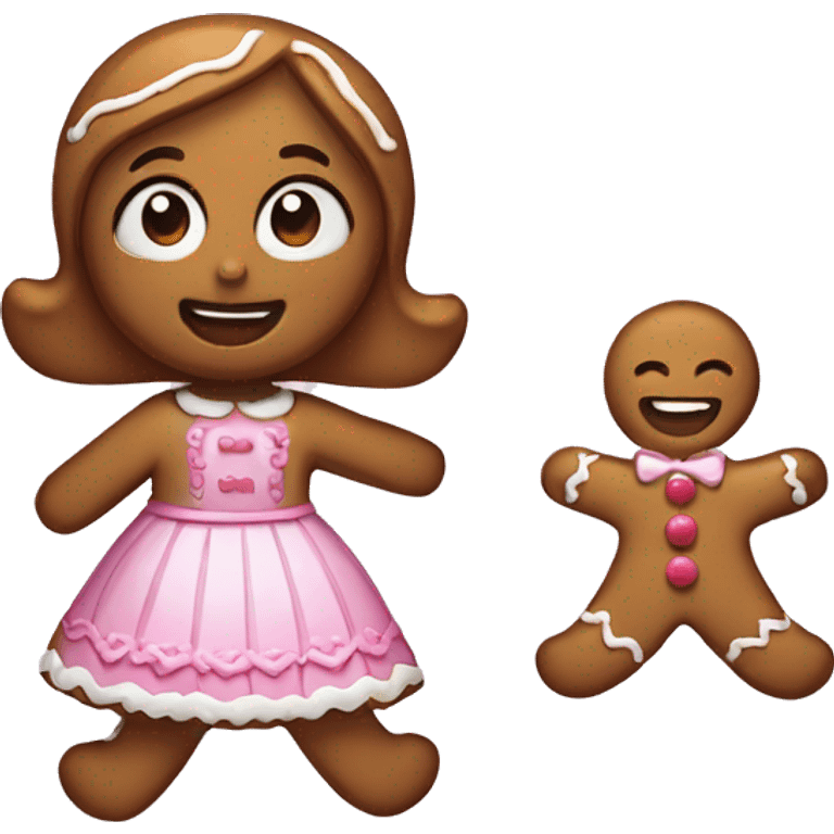 Gingerbread girl emoji