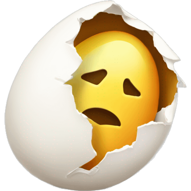 Eggshell broken emoji