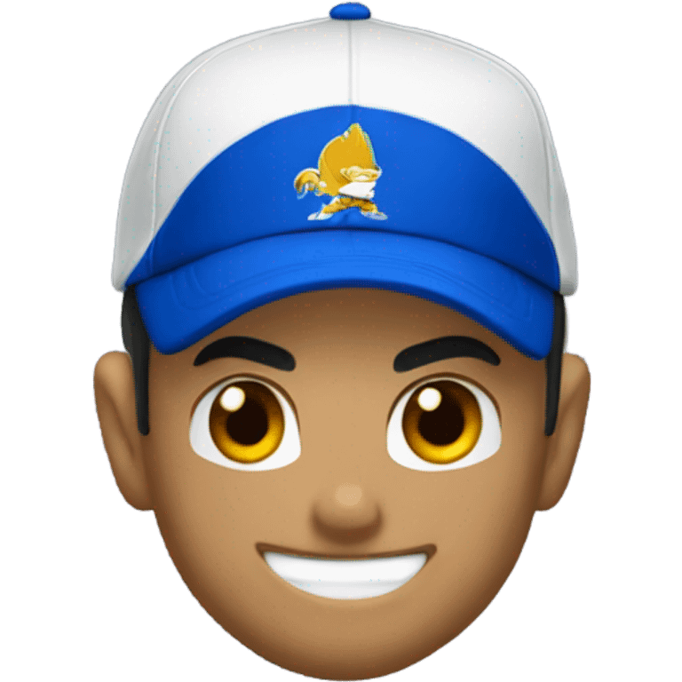 Vegeta wearing a baseball cap emoji