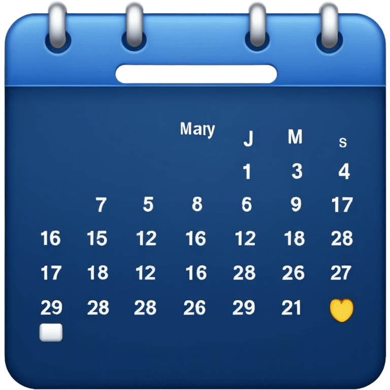 dark blue 
calendar emoji