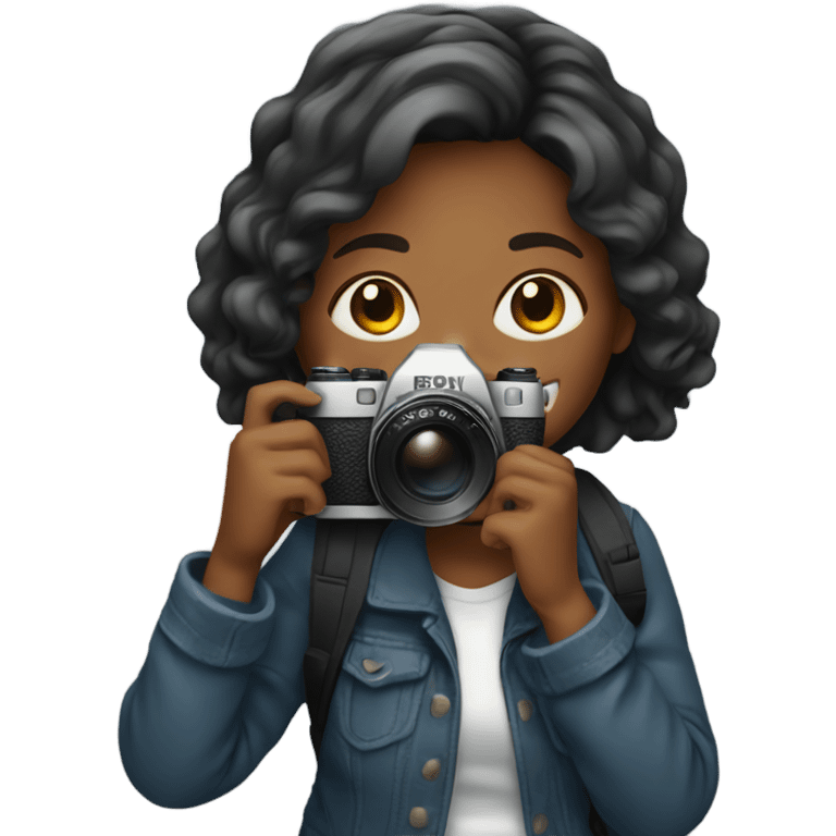 Girl with camera emoji