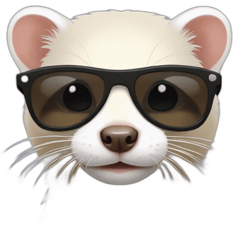 ferret with sunglasses emoji