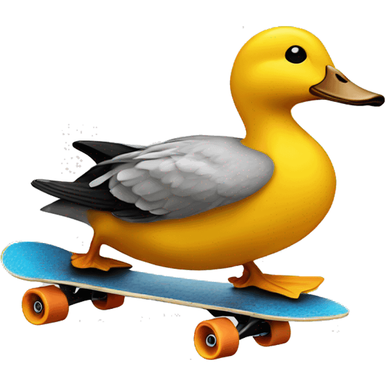 skateboarding duck emoji