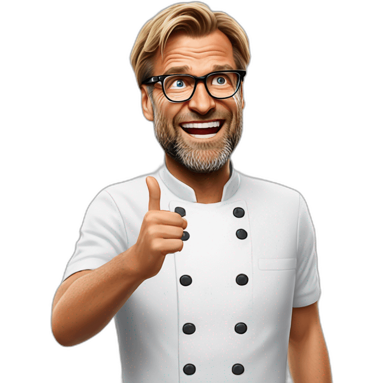 jurgen Klopp is doing "chef's kiss" gesture emoji