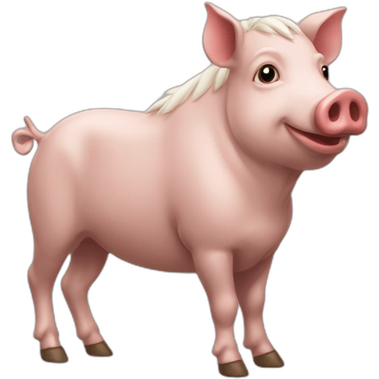 Chevaucheur de cochon emoji