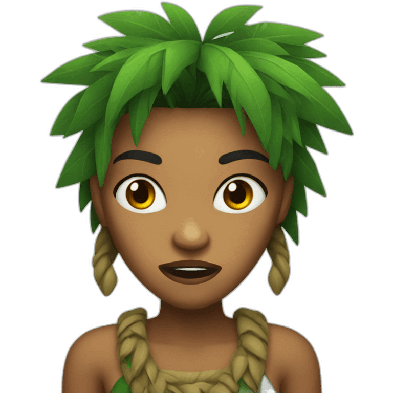 angry jungle lady emoji