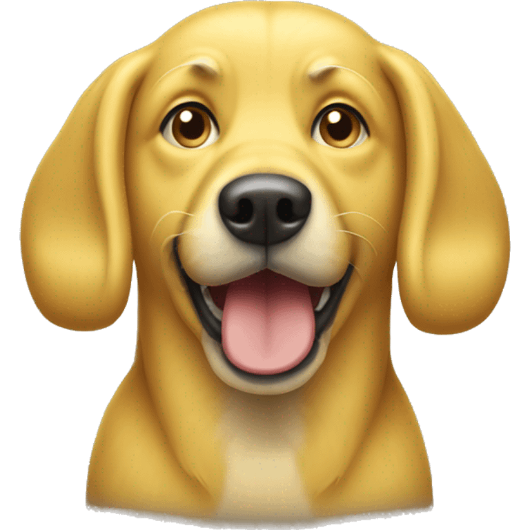 Yellow dog that’s kinda old emoji