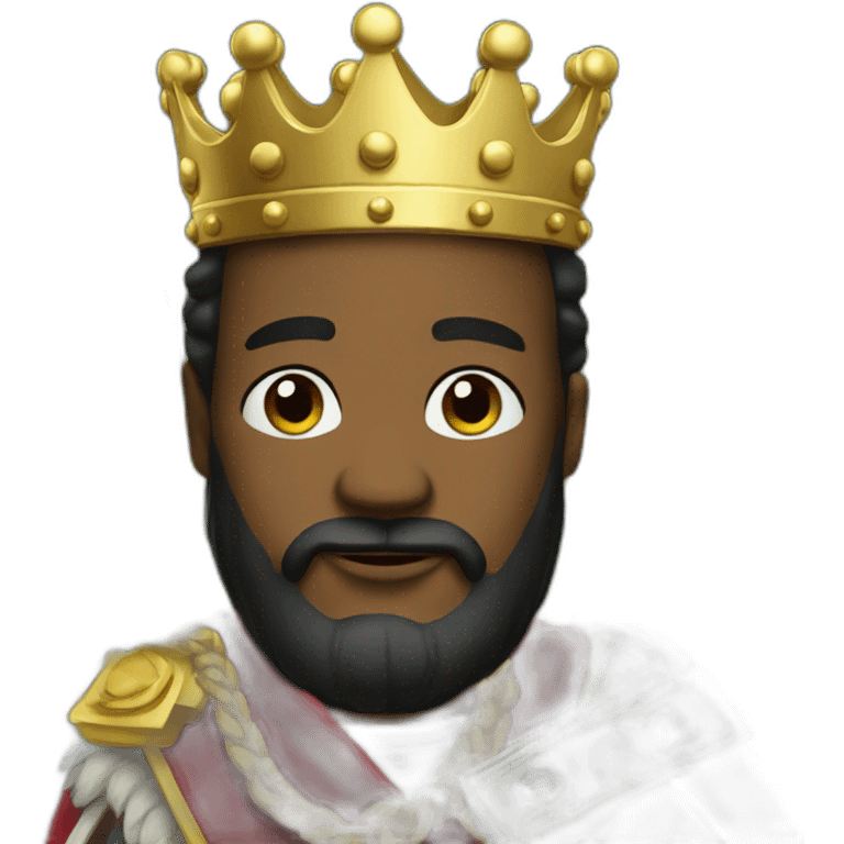 King with lot of money emoji