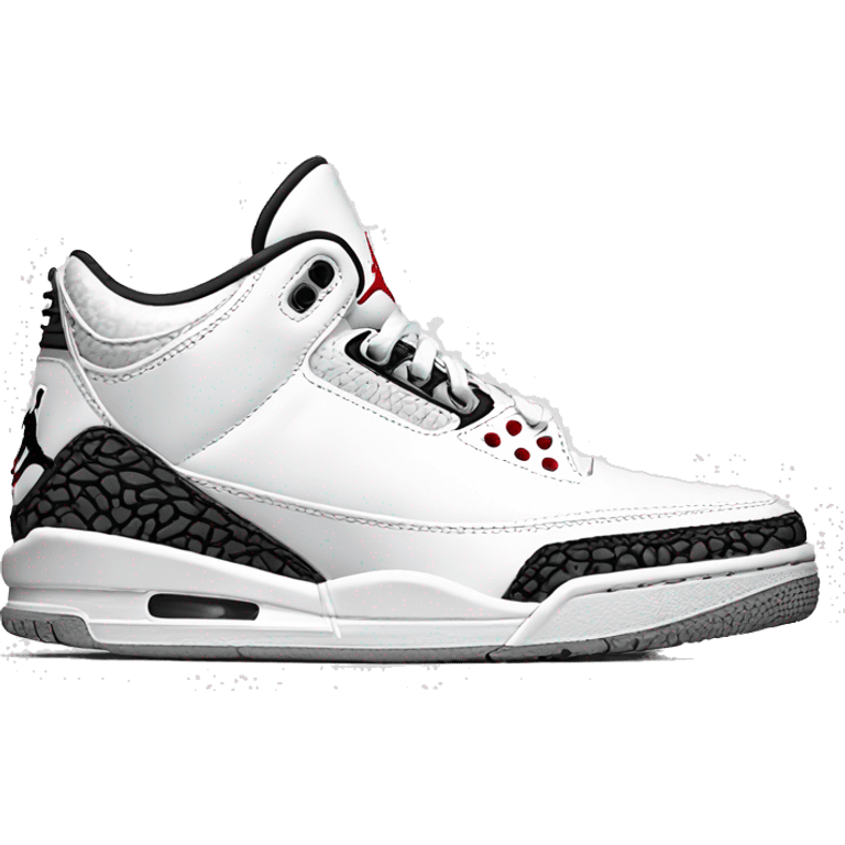 jordan 3 pure white emoji