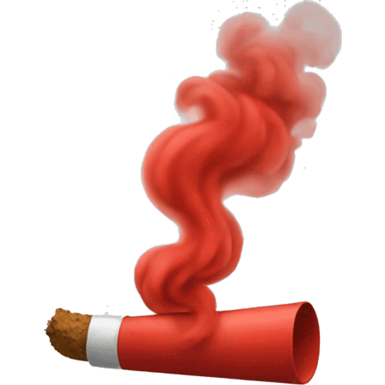 Red smoke emoji