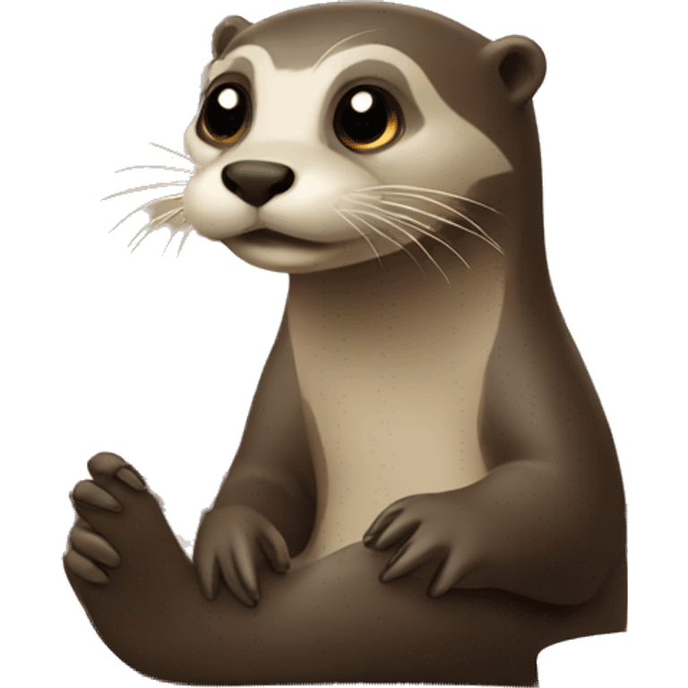 Otter watching tv emoji