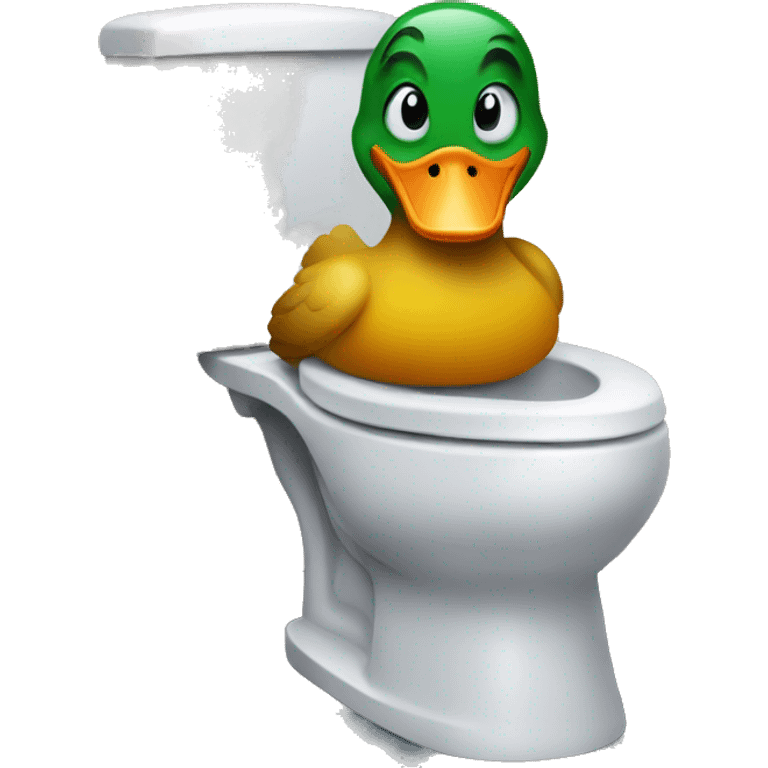  duck on the toilet  emoji