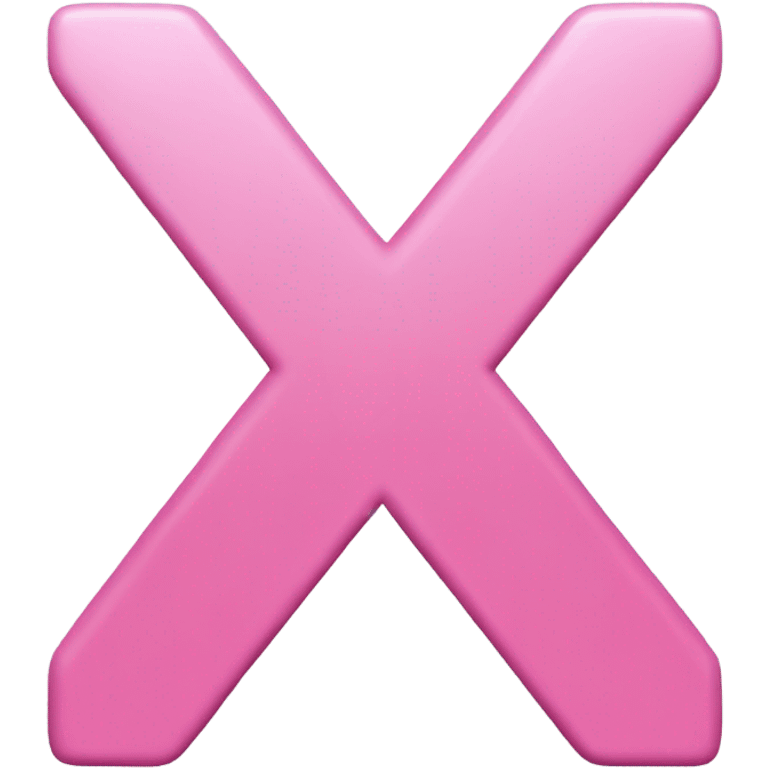 pink x icon emoji