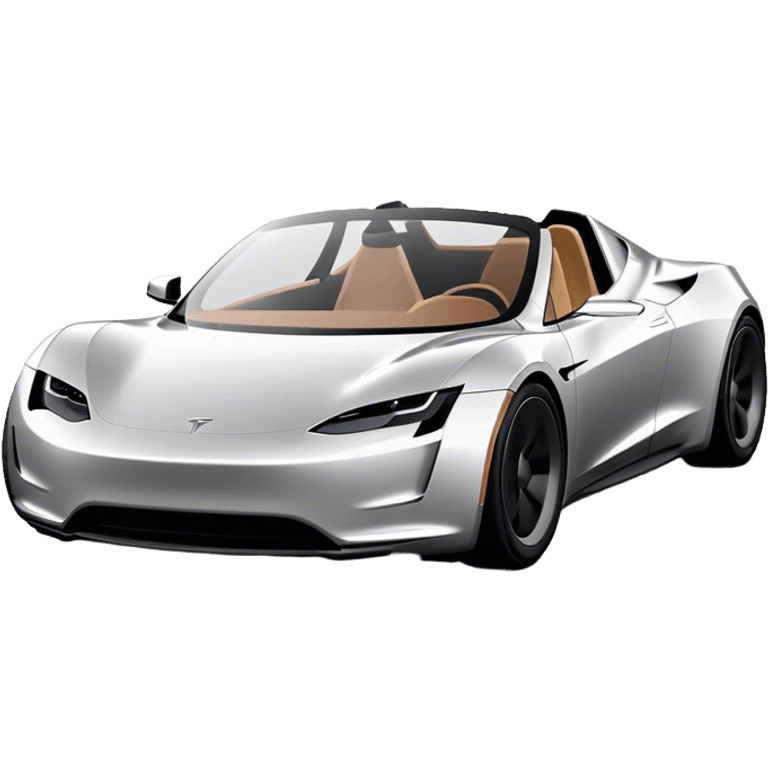 Tesla Roadster - Tesla (Model Year: 2020) (Iconic colour: Silver) emoji