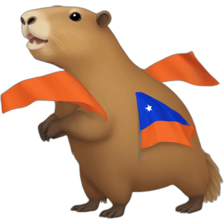 capybara with Armenia flag emoji