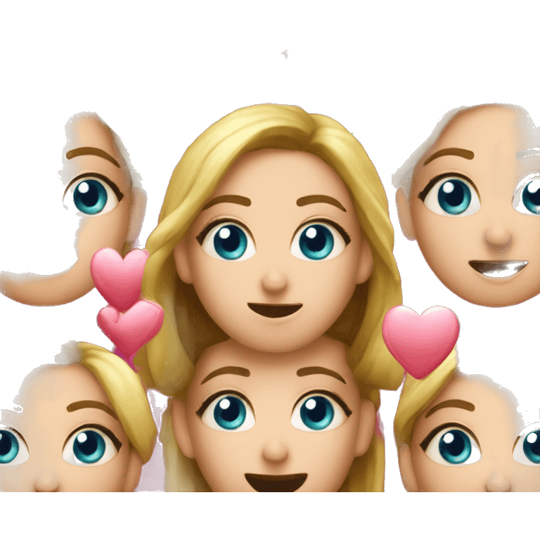 Cara sorprendida con ojos de corazones  emoji