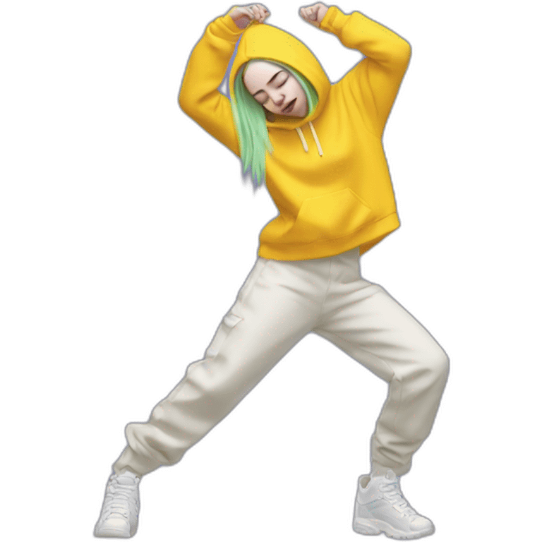 billie eilish who do a dab emoji