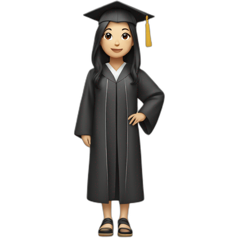 ASIAN GIRL graduate emoji