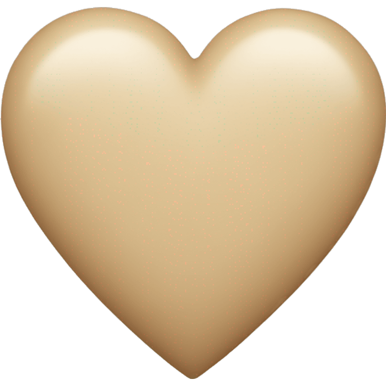 Beige heart emoji