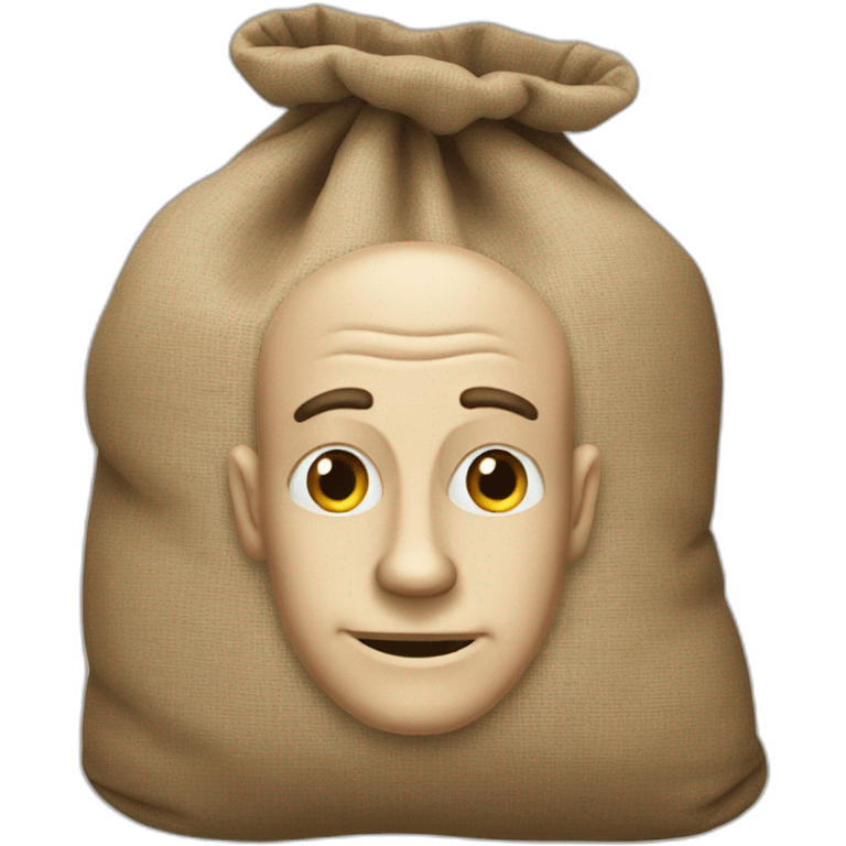 man named J. O. Bollus, looks like a sack of his name emoji