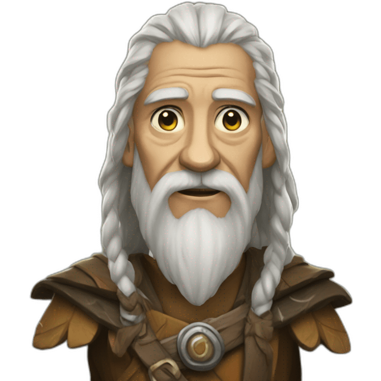 an old dnd human druid emoji