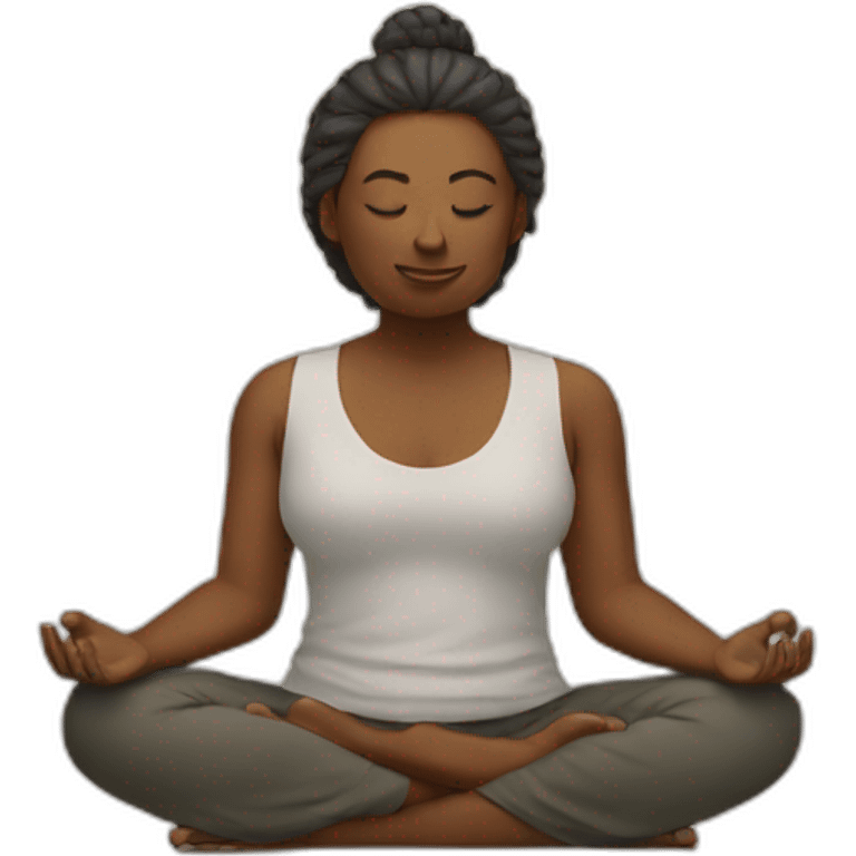 meditation emoji