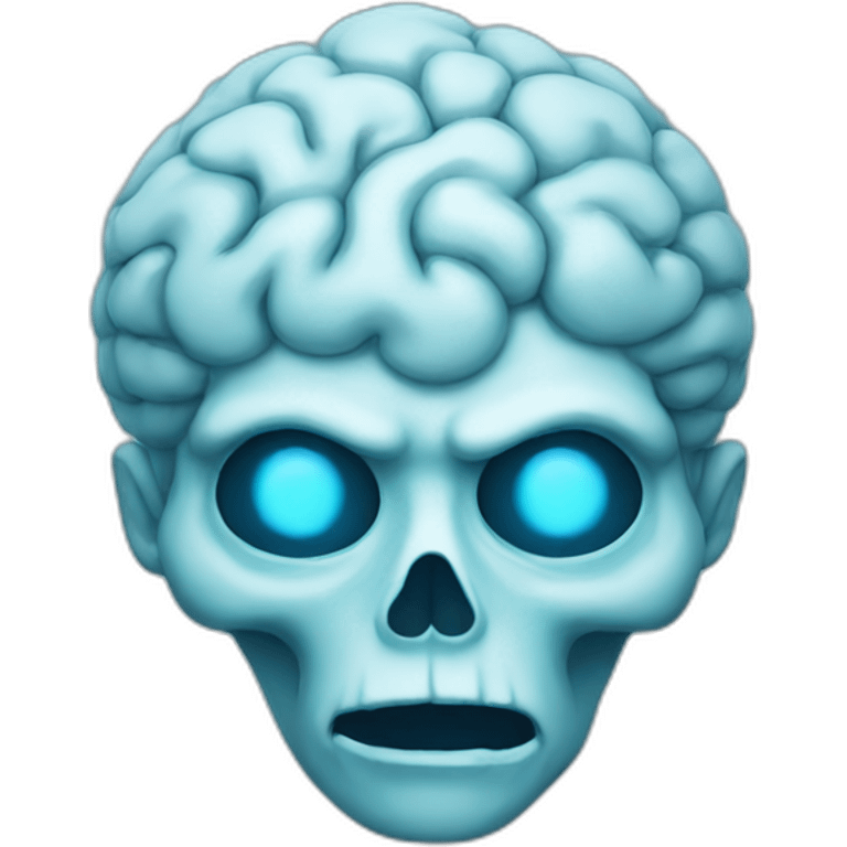 brains Blue ghost emoji