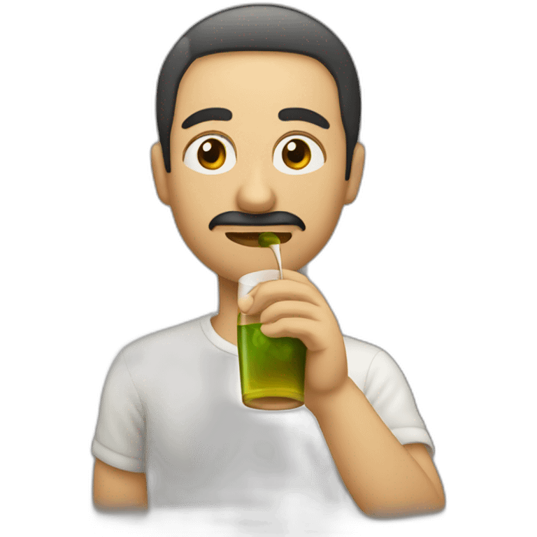 Person drinking rakija  emoji