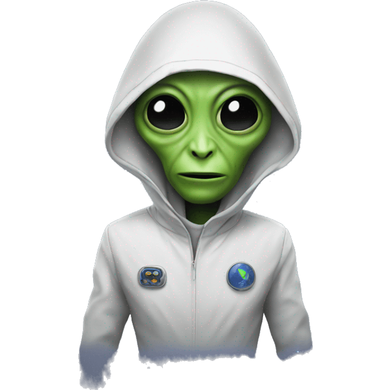 Alien is making podcast   emoji