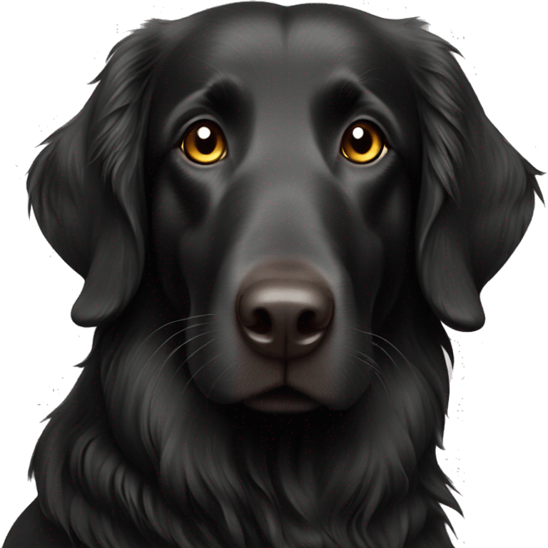 flat coated retriever emoji