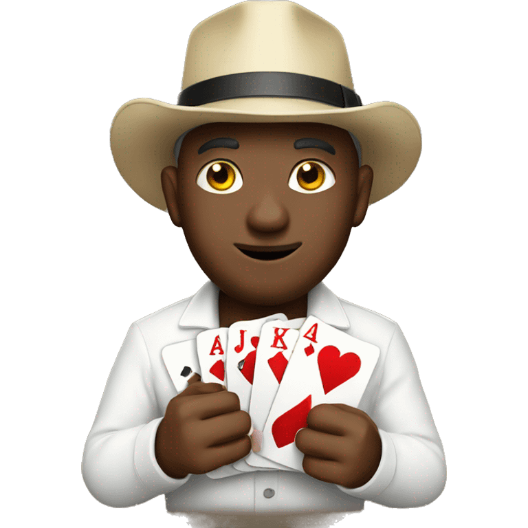 Lucky poker  emoji