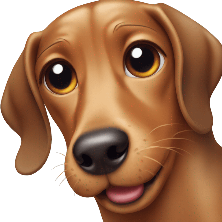 Weiner dog crying emoji