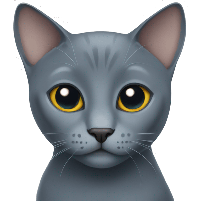 Russian blue cat emoji