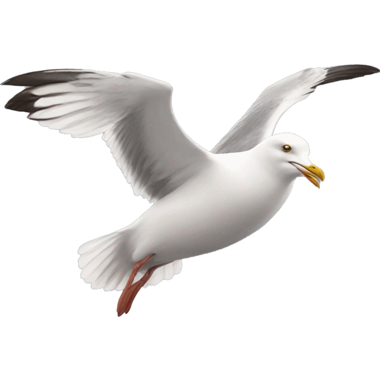 flying seagull emoji