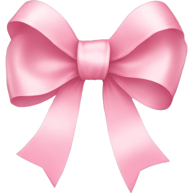 light pink ribbon bow emoji