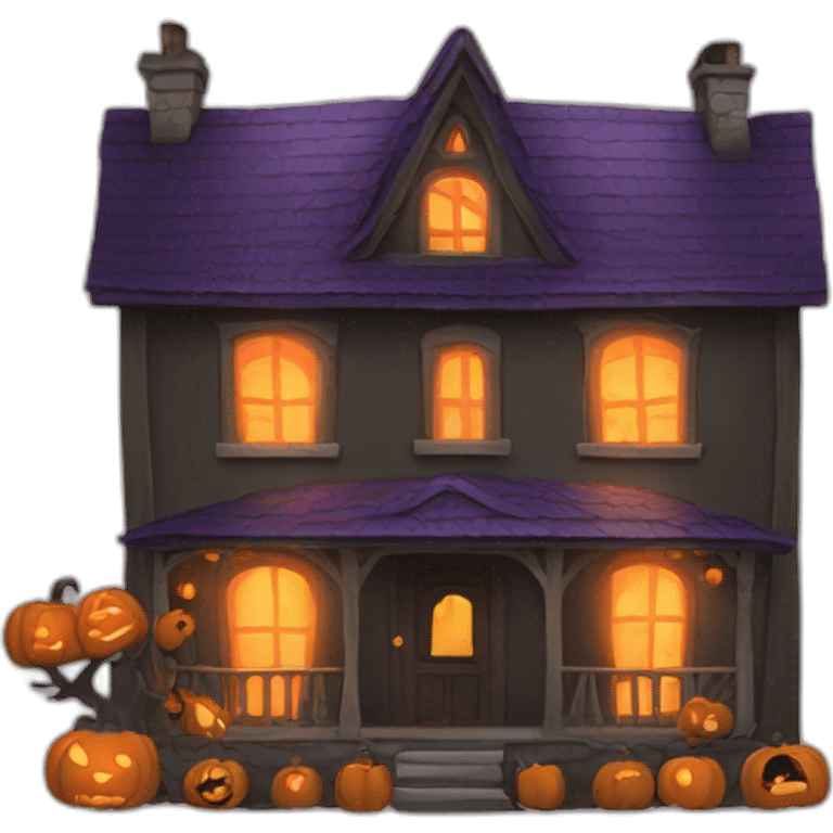 maison halloween emoji