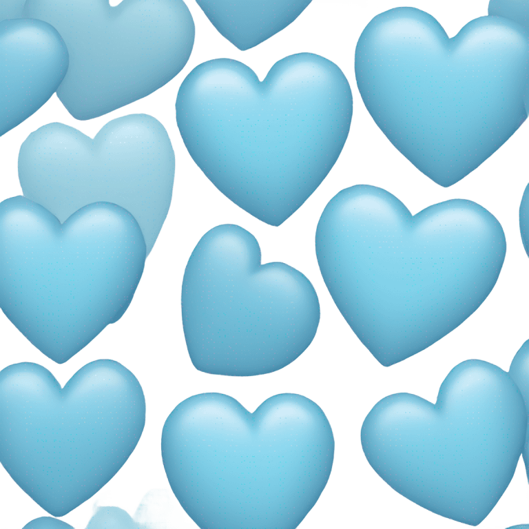 Light blue heart  emoji