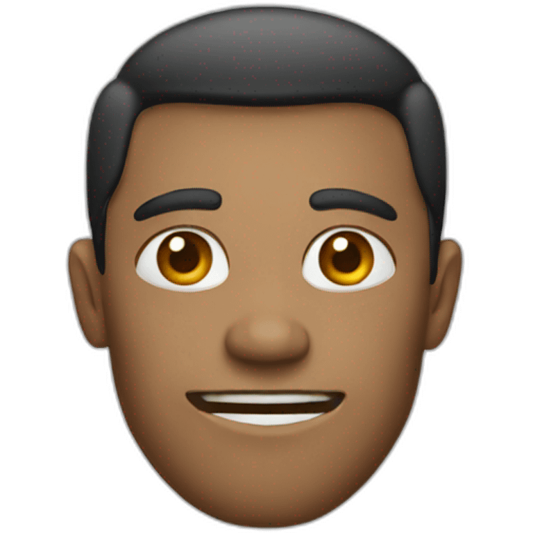 person with square jaw emoji