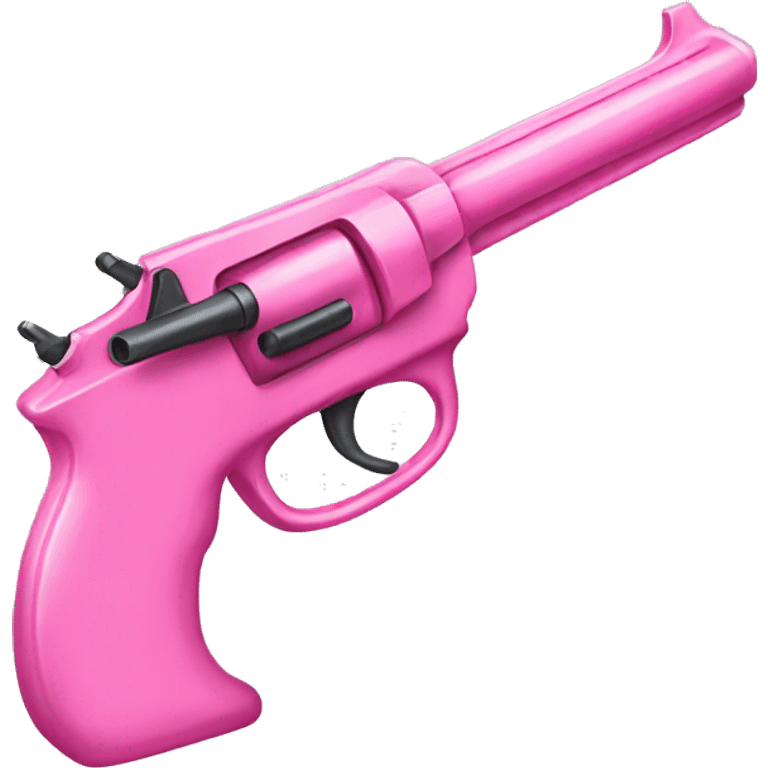 pink gun with a bow  emoji