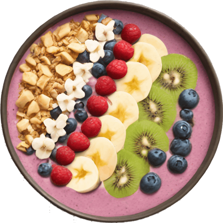 Smoothie bowl emoji