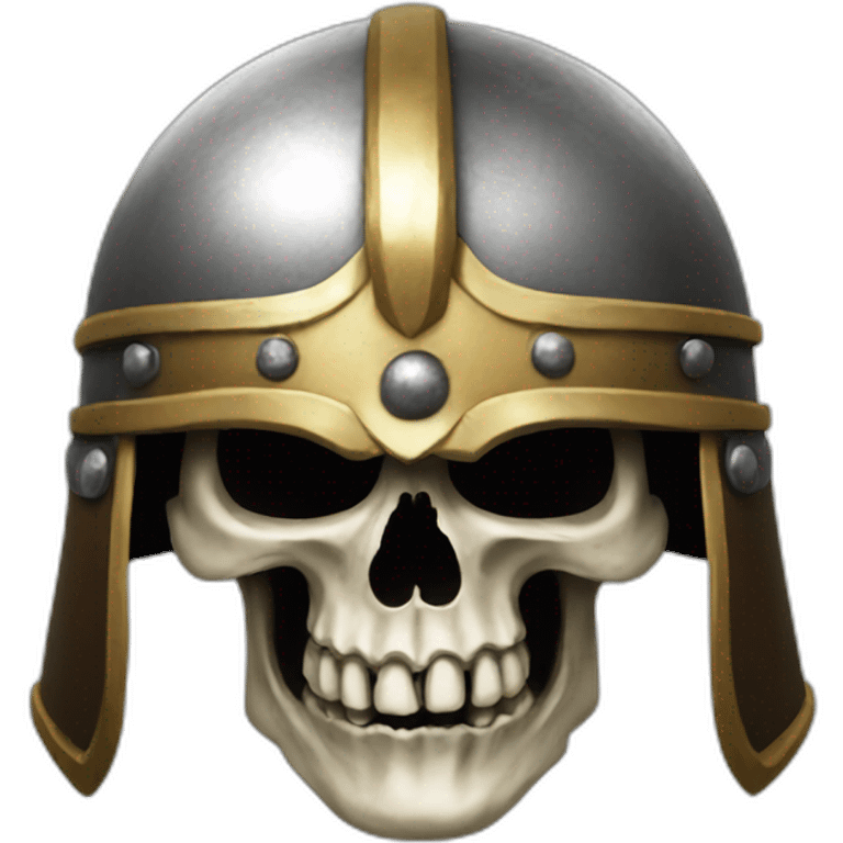 skull viking helmet emoji